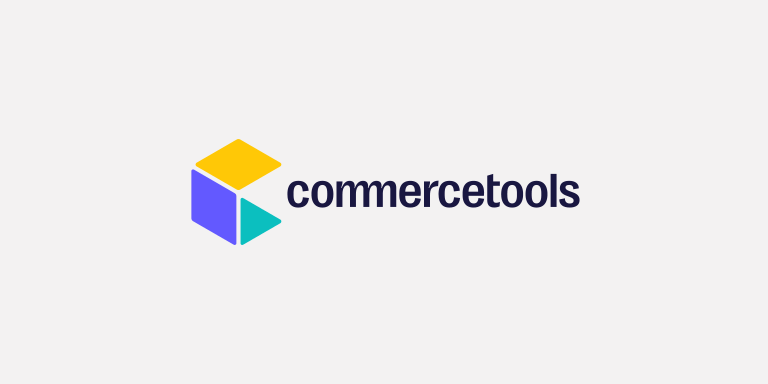 Logo von commercetools auf hellgrauen Hintergrund